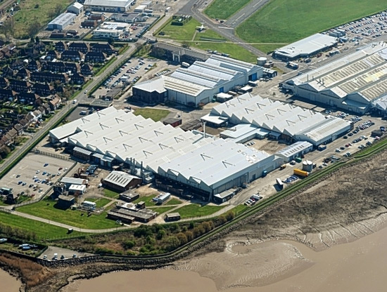 Published aerial photograph of the Brough site